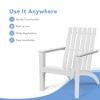 Costway Outdoor Wooden Adirondack Chair Patio Lounge Chair w/ Armrest - 4 of 4