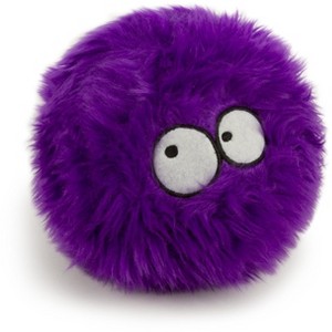 goDog Furballz Squeaky Plush Ball Dog Toy, Chew Guard Technology - Purple, Large - 1 of 4