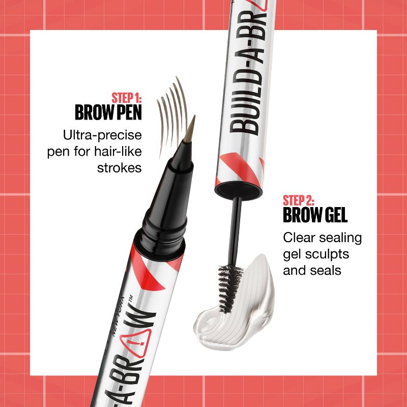 Maybelline Build-A-Brow 2-in-1 Eyebrow Pen & Sealing Eyebrow Gel - 0.05 fl oz., 5 of 11