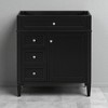 30'' Bathroom Vanity Cabinet without Sink, Freestanding Storage Cabinet with 2 Drawers, Tip-Out Drawer & Adjustable Shelf - 2 of 4