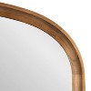 Kate & Laurel All Things Decor 34"X28" Hatherleigh Basket Arch Wall Mirror Rustic Brown - 3 of 4