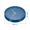 Unique Bargains Non Ticking 3D Numbers Round Silent Modern Wall Clock 1 Pc - 2 of 4