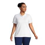 Lands' End Women's Mesh Cotton Short Sleeve Polo Shirt