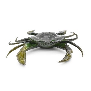 Collectible Wildlife Gifts | Crab, Mud Crab, With Squeak, Squeakee, Rubber, Crustacean Design, Hand Painted, Model,  Gift       7"      F1765 B107 - 1 of 4