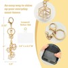 Wrapables Geometric Crystal Beaded Pendant Keychain and Phone Charm with Lanyard Patch, Cellphone Tether Tab - 2 of 4
