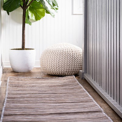 Finn Modern Farmhouse Pinstripe  Area Rug  - JONATHAN Y
