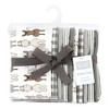 Hudson Baby Cotton Flannel Burp Cloths, Farm Friends Cream 10-Pack, One Size - 2 of 4