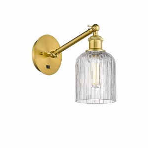 Bridal Veil - 1 Light Arm Adjusts Up and Down Wall Sconce In Art Deco Style-9 Inches Tall and 5 Inches Wide - 1 of 1