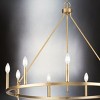 Urban Ambiance Luxury Modern Farmhouse Indoor Chandelier,  38-3/8''H x 35-1/2"W x 35-1/2''D,  Vintage Brass Finish, UHP4607 - 4 of 4