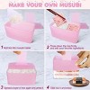 Aoibox Onigiri Mold Set - 3 Pack Triangle Rice Ball & Musubi Press Maker for DIY Sushi, Bento Lunch & Home Cooking - 4 of 4