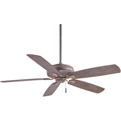 60" Minka Aire Rustic Farmhouse Indoor Outdoor Ceiling Fan Driftwood Wet Rated for Patio Exterior House Porch Gazebo Garage Barn