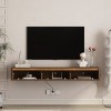 68.9'' Floating TV Stand with LED Lights & Power Outlet, Wall Mounted Media Console for Living Room-3irtyhousy - 3 of 4