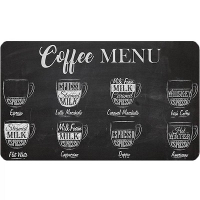 18" x 30" Coffee Menu Kitchen Cushion Floor Mat - J&V Textiles