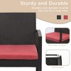 Aoodor 3-Piece Patio Furniture Set, Outdoor Rattan Wicker Chairs with Table, Sofa Set Including Cushions - 4 of 4