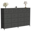 18 Dresser for Bedroom, Chest of Drawers with Fabric Bins, Accent Dresser Chest Organizer with Steel Frame, Clothes Storage Organizer for Hallway - 2 of 4