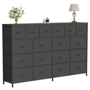 63''W Dresser with 18 Fabric Drawers Dresser for Bedroom with Charging Station, Lager Sturdy Bedroom Dressers - 1 of 4