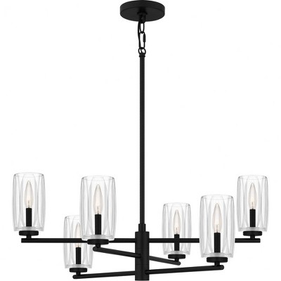 Quoizel Lighting Cunningham 6 - Light Chandelier in  Matte Black
