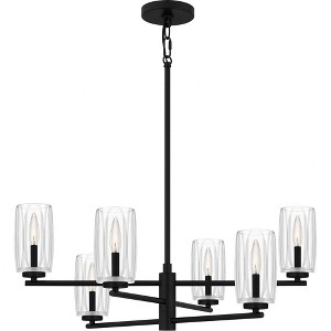 Quoizel Lighting Cunningham 6 - Light Chandelier in  Matte Black - 1 of 4
