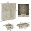 Hitow Armoire 5-Drawers Abundant Storage Space Louvered Patterned Cabinet Doors - 3 of 4