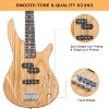 GLARRY Electric Bass Guitar Full Size 4 String Exquisite Stylish Bass with Power Line, Bag and Wrench Tool - 4 of 4