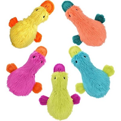 MULTIPET Duckworth Plush Filled Dog Toy, Assorted Colors, (Pack of 1)
