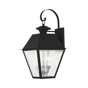 Livex Lighting Mansfield 2 - Light Wall Light in  Black - 1 of 2