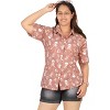 HAPPY BAY Women's Halloween Costumes Summer Blouse Cotton Linen Effect Dresses Button Down Blouses Tops Vintage Shirt Short Sleeve Shirts for Women - 3 of 4