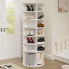 VYNXARIA 7-Tier Rotating Shoe Rack Tower - 360¡ã Revolving Organizer for 28 Pairs - 3 of 4