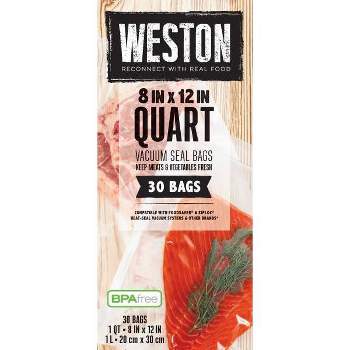 Weston Vacuum Sealer Bags Quart size 30ct 30-0111-W