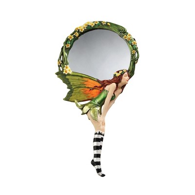 Design Toscano Lochloy House Fairy Looking Glass Hand Mirror - Multicolored