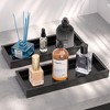 Attop Bathroom Vanity Rectangle Tray Black anti-slip Silicone Organizer Tray for Perfume, Jewelry, Cosmetic - 3 of 4