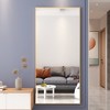 VYNXARIA Full Length Mirrors - 71"x32" Gold Tall Mirror with Stand and Wall Mount Option - 2 of 4