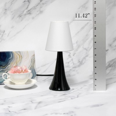 Black and White Touch Control 2-Piece Nightstand Lamp Set