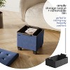 StorageBud Storage Ottoman for Bedroom End of Bed, Faux Leather Storage Bench, Large Storage Ottoman Bench, Entryway Bench with Storage - 2 of 4