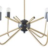 6-Light Metal Chandelier - 3 of 4