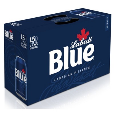 Labatt Blue Canadian Pilsener Beer - 15pk/12 fl oz Cans