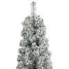 vidaXL Slim Christmas Tree with Stand 118.1" – Lifelike PVC Design, Snow Flocked Artificial Christmas Tree - 3 of 4