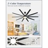Arceso 90" Industrial Modern Ceiling Fan with LED Light and Remote for Indoor - 3 of 4