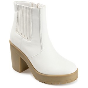 Journee Collection Women's Riplee Almond Toe Platform Ankle Booties - 1 of 4