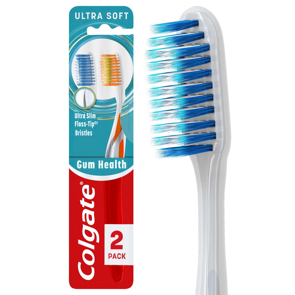 Photos - Electric Toothbrush Colgate Gum Health Toothbrush Ultra Soft - 2ct 