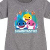 Girls' - Baby Shark - Sharktastic Graphic Short Sleeve Fleece Dress - 2 of 4