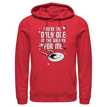 Men's Star Trek Valentine's Day Your The Only One In The Galaxy For Me Pull Over Hoodie