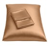 BLISSFORD Satin Pillowcase with Zipper, Satin Pillow Cases 2 Pack, Silk Pillow Cover - 2 of 4