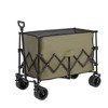 INFURNIC Wheelbarrows And Lawn Carts Heavy Duty Folding Utility Yard Cart, Beach Wagon Lawn Cart With Big Wheels, Green, 20.87"*42.91"*32.68" - 2 of 4