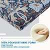 ARTPLAN Outdoor Chair Cushions for Patio Furniture, Waterproof Outdoor Cushions, Round Corner Patio Chair Cushions Set of 4 with Ties,17"x16"x2" - 4 of 4