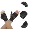 Unique Bargains Women's Floral Thin Sunblock Fingerless Gloves 1 Pair - 2 of 4