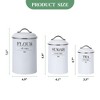 Food Storage Containers ,Kitchen Canisters Set of 3,Vintage Coffee Tea Sugar Container Sets with Airtight Lids, for Kitchen Countertop Decor - 3 of 4