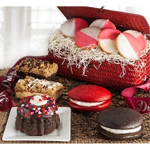 Dulcet Gift Baskets Whoopie Pie, Crumb Cake and Cookies Gift Baskets, Gourmet Valentines Gift Baskets for Relatives, Wife, Bestie, Boss & Employees - 1 of 4