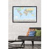 Trends International World Map 2023 Framed Wall Poster Prints - 2 of 4