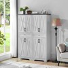 ORRD 68" High Multi-Functional Sideboard Cabinet, Large Storage TV Cabinet for Living Room, Bedroom, or Office, 23.7"L x 15"W x 68"H - 3 of 4